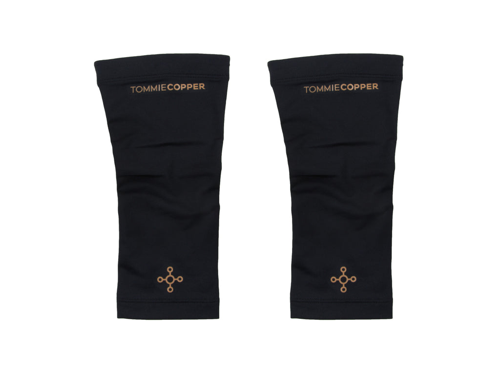 TOMMIE COPPER Unisex Black Compression Elbow Sleeves NEW