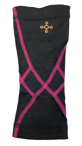 TOMMIE COPPER Unisex Black/Pink Compression Elbow Sleeve NEW