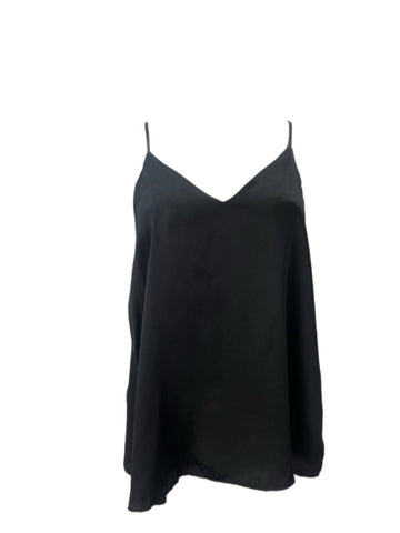 CAMI Women's Black Open Back Top #102 NWT