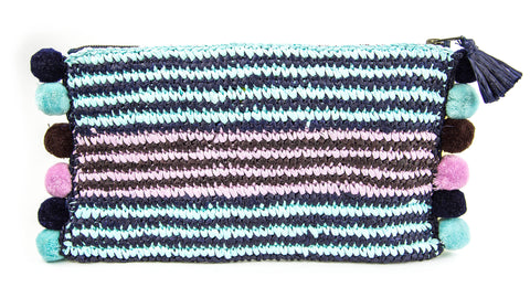 Roberta Roller Rabbit Hanai Silk Raffia Clutch One Size Multicolor