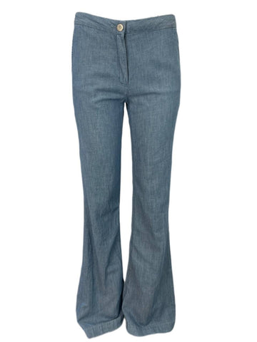 3X1 Women's Blue Wide Leg High Rise Pants #299 NWOTT