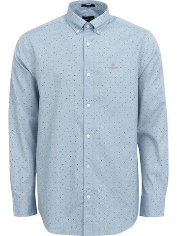 GANT Hamptons Blue Micro Polka Dot Button Down Shirt 3005970 Size M NWT