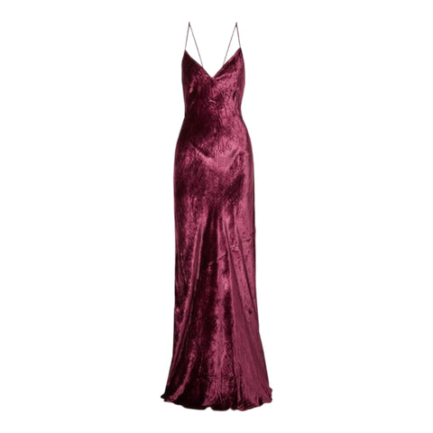 CAMI Women's Purple Long Casual Velvet Dress #403 XS NWT