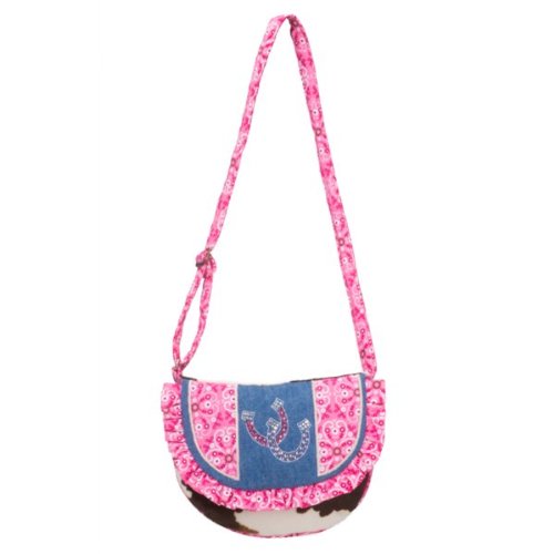 Children's Horseshoe Sparkle Crossover Bag 8" by Douglas
