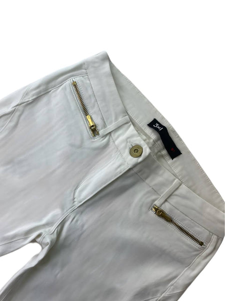 3X1 Women's White Mid Rise Zip Skinny Jeans #570 NWOTT