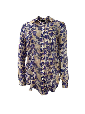 RICHARD CHAI Women's Purple Casual Blouse #5F11 0 NWT