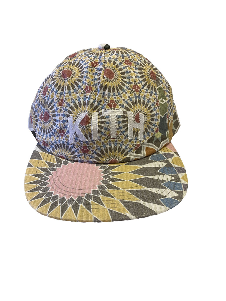 KITH Tile Multi 5 Panel Pinch Crown Seersucker Hat KH5718-3 One Size NWT