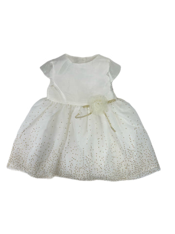 PIPPA & JULIE Baby Girl's Ivory 3 Piece Set Dress #600 18M NWT