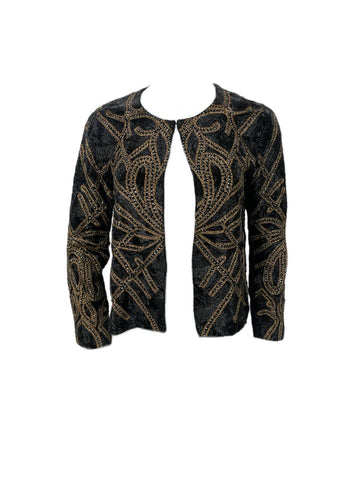 HAUTE HIPPIE Women's Black Casual Jacket #7184 NWT