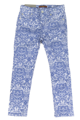 7 for All Mankind Girls Moroccan Jacquard Skinny Legging Jeans 7FFXG2161 $79 NEW
