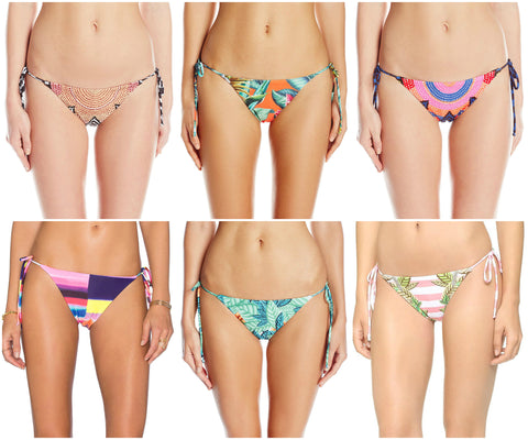 MARA HOFFMAN Reversible Classic String Bikini Bottoms 94670 NEW