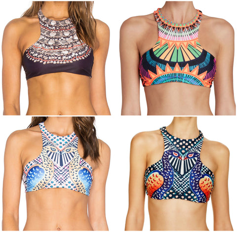 MARA HOFFMAN Racerback Bikini Top 94760 $128 NEW