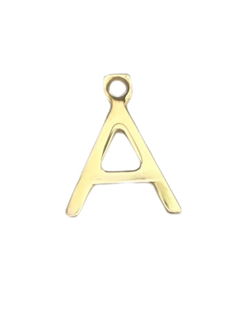Max Mara Women's Gold Letter Alphabet A Pendant Charm NWT