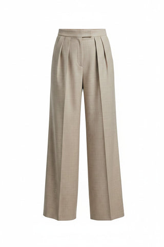 Max Mara Women's Beige Acerbi1234 Straight Leg Pants NWT