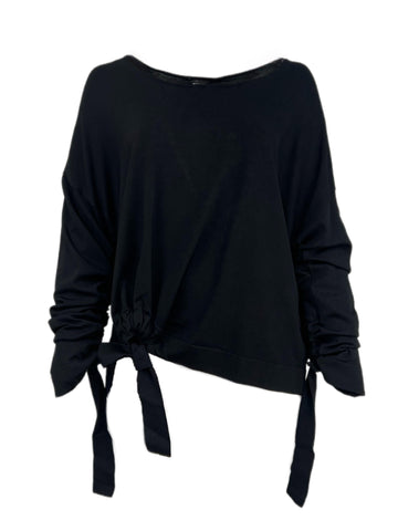 Marina Rinaldi Women's Black Acrobata Knitted Sweater Size XL NWT