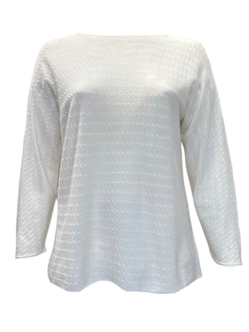 Marina Rinaldi Women's Ivory Adagio Pullover Sweater NWT
