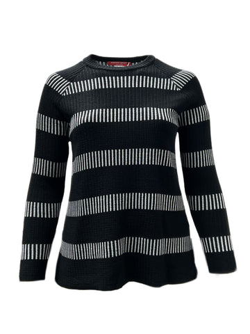 Marina Rinaldi Women's Nero Adelchi Knitted Sweater NWT