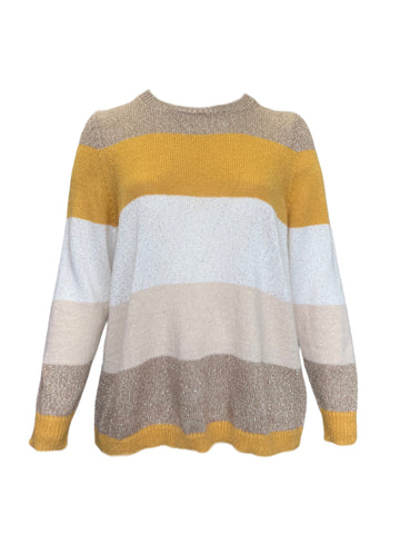 Marina Rinaldi Women's Yellow Adesso Knitted Sweater NWT
