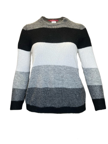 Marina Rinaldi Women's Black Adesso Knitted Sweater NWT