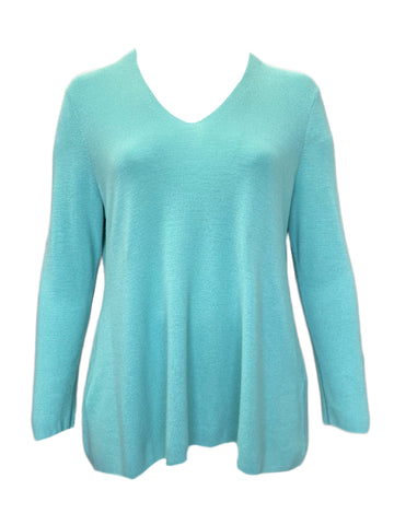 Marina Rinaldi Women's Blue Adibire Pullover Sweater NWT