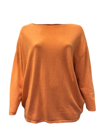 Marina Rinaldi Women's Orange Adone Knitted Sweater NWT