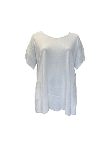 Marina Rinaldi Women's White Agosto Pullover Sweater NWT