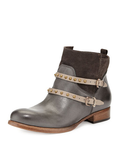 ALBERTO FERMANI Women's Leather Emma Ankle Boots Size 5.5 Floor Model