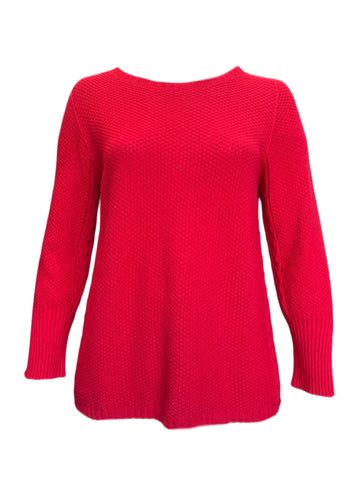 Marina Rinaldi Women's Red Anita Knitted Sweater NWT