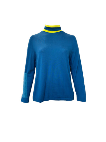 Marina Rinaldi Women's Blue Arborea Pullover Sweater NWT