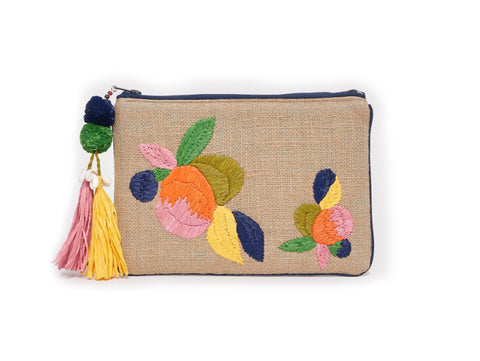 Roberta Roller Rabbit Women's Jute & Raffia Ardelle Clutch One Size Multicolor