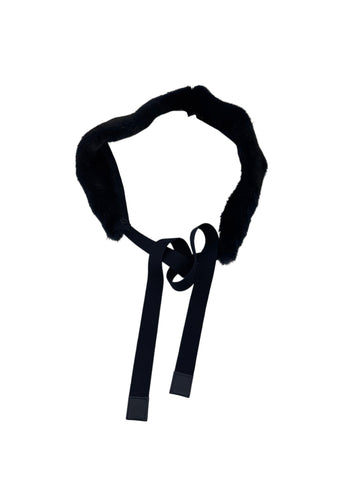 Max Mara Women's Navy Asbuurg Mink Fur Neck Collar OS NWT