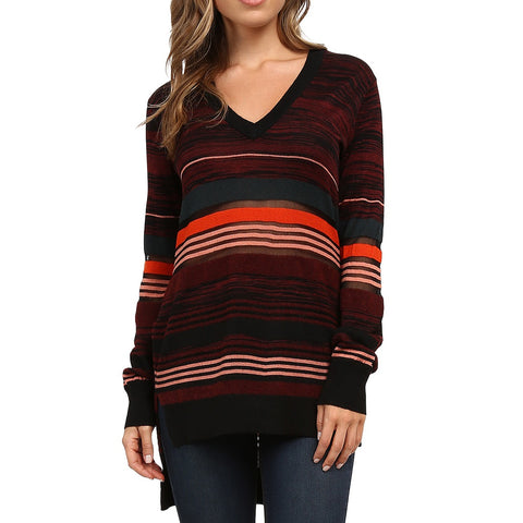 REBECCA MINKOFF Women's Multicolor Astride Striped Tunic Sweater $228 NWT