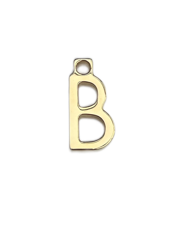 Max Mara Women's Gold Letter Alphabet B Pendant Charm NWT