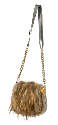 DOUGLAS Cuddle Toys Christine Clark Moonbeam Fur Crossover Bag - 1124 NEW