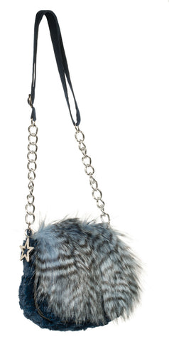 DOUGLAS Cuddle Toys Christine Clark Midnite Fur Crossover Bag - 1126 NEW