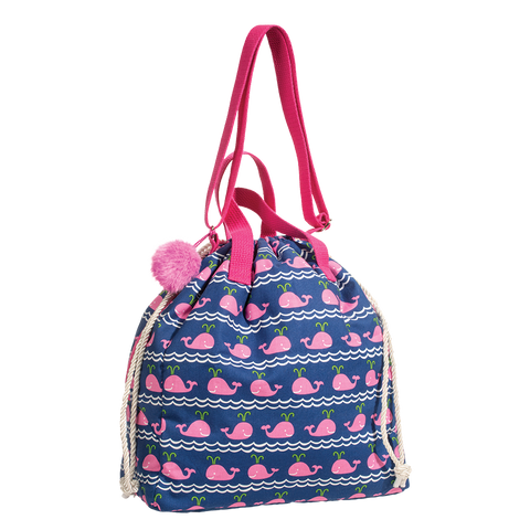 DOUGLAS Cuddle Toys Pink Whale Hobo Sak - 7403 NEW