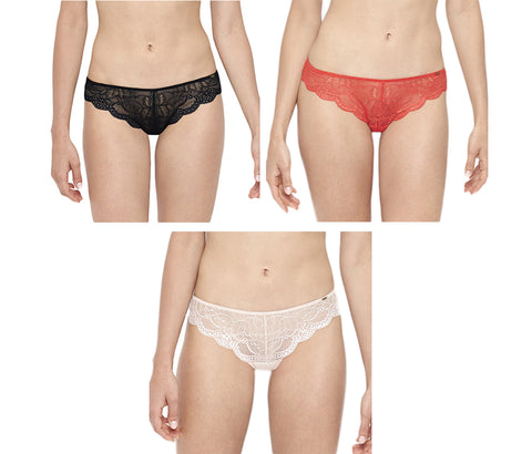 BeMe NYC Women's Rough & Tumble Lace Front Thong BMRT017 $19 NWT