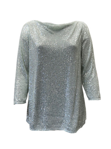 Marina Rinaldi Women's Green Bambola Pullover Blouse NWT