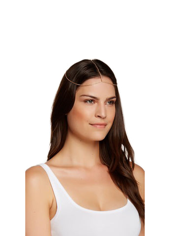 Bansri Women's Suhani 18K Gold Plated Head Chain HC1030 One Size Gold