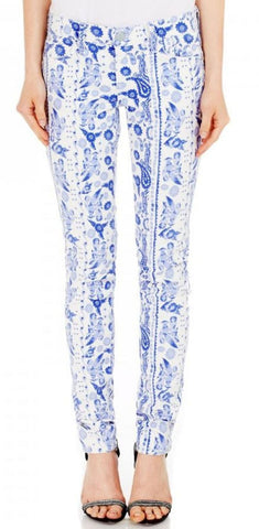 REBECCA MINKOFF Women's Bleecker Blue Multi Skinnny Jeans U13C5001 $128 NWT