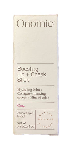ONOMIE Boosting Lip + Cheek Hydrating & Collagen Stick in Cruz Shade 8g