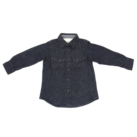 Alex Mill Little Boys' Denim Western Shirt Sz 2 Indigo