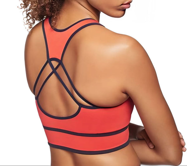 LNDR Women's Coral Medium Fit Buck Sports Bra #SV772 NWT