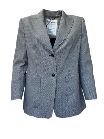 Marina Rinaldi Women's Navy Canberra Button Down Blazer Size 14W/23 NWT
