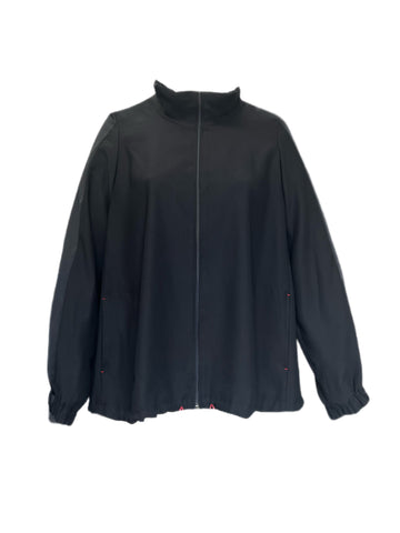 Marina Rinaldi Women's Black Canto Zipper Closure Jacket NWT