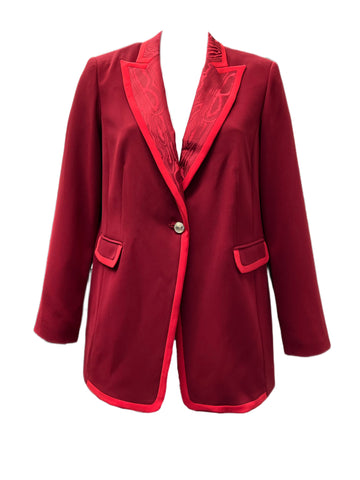 Marina Rinaldi Women's Red Caprerra Blazer NWT
