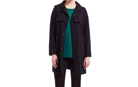 MARINA RINALDI Women's Black Capua Capelet Jacket 20W / 29 $955 NWT