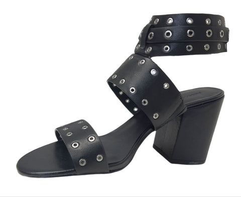 REBECCA MINKOFF Women's Black Deluxe Carter Heeled Sandals #M8135003 NWB