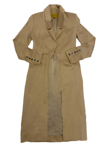 Hanley Mellon Women's Cashmere & Wool Coat 0 Cappucino