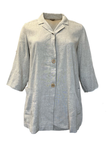 Marina Rinaldi Women's Terra Bruciata Catone Button Front Jacket NWT